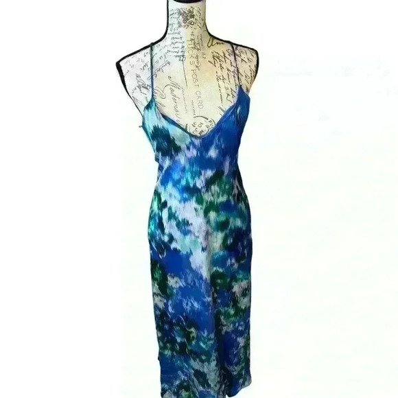 NICOLE MILLER NEW YORK Vibrant Maxi Dress 🦚 💙🩵💚💜 - Picture 1 of 8